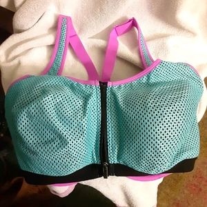 XL Victoria secret turquoise sport bra DD